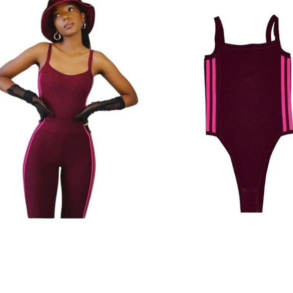 adidas Tops - IVY PARK x ADIDAS Knit Tank Bodysuit in Cherry Wood